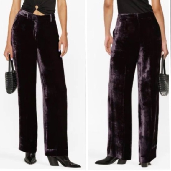NWT ZARA Fluid Velvet Pants Trousers Limited Edition Sz XXL - Picture 1 of 14
